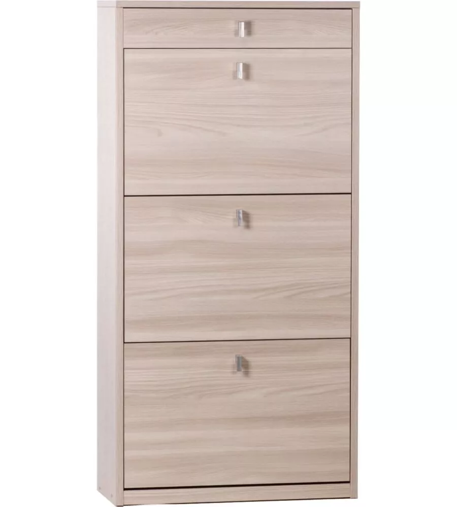 SCARPIERA OLMO CON 3 ANTE E 1 CASSETTO, 63X29X127 CM